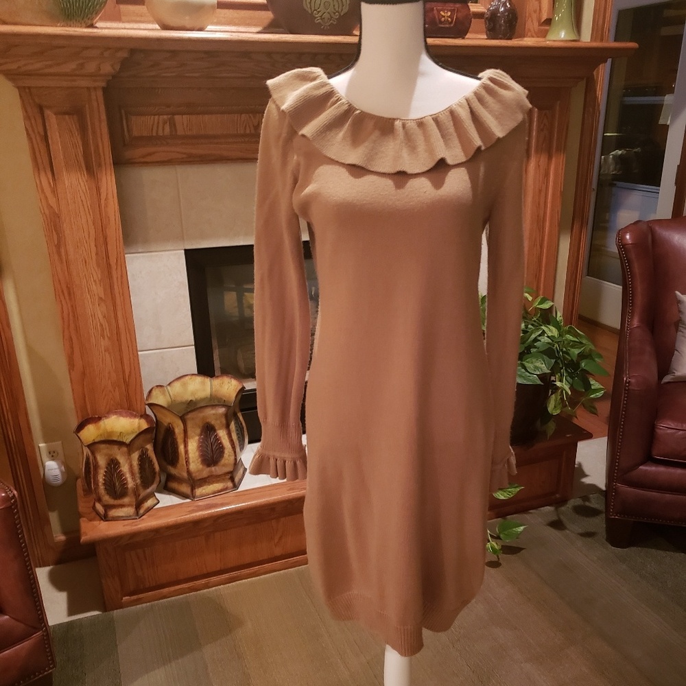 Tan Sweater Dress